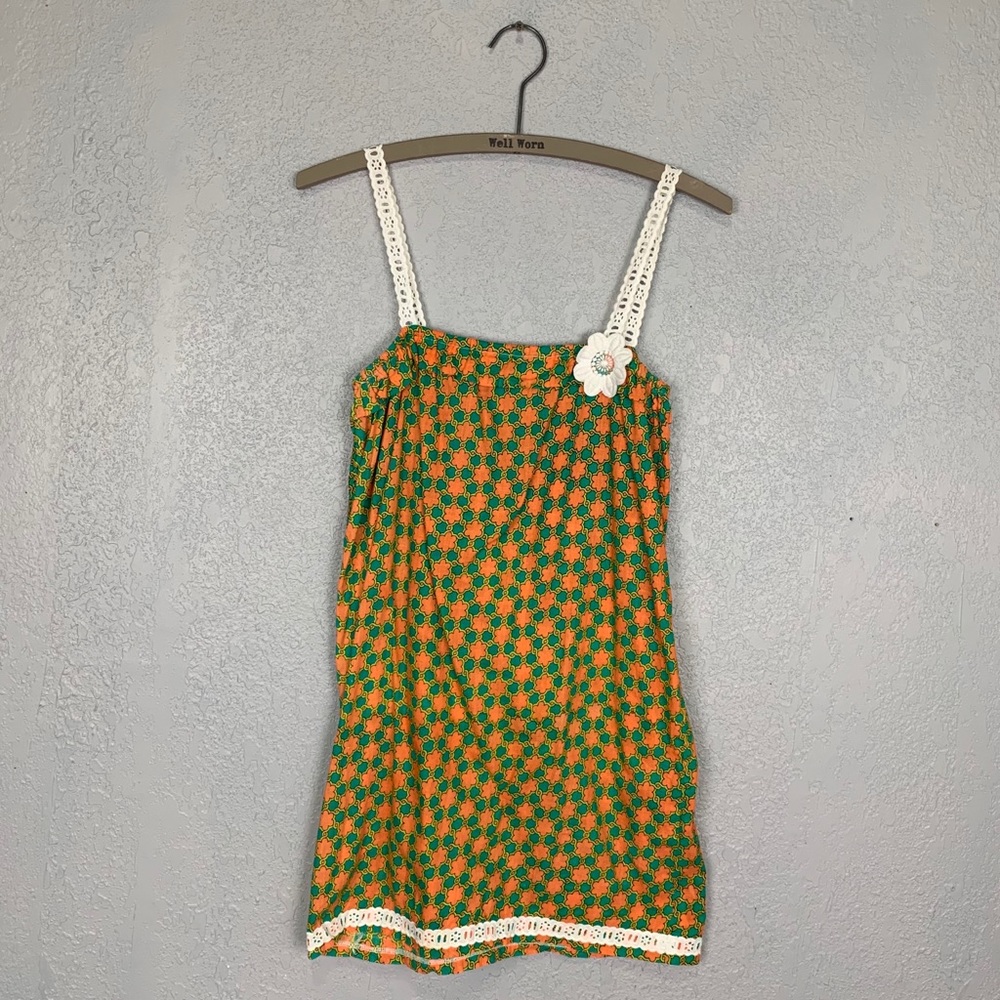 Reko handmade in London retro geo print tunic